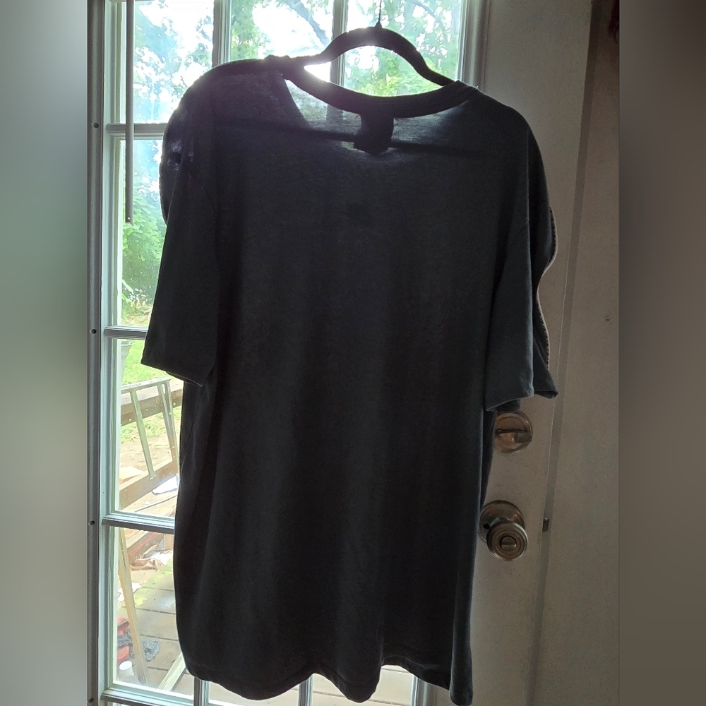 Nike Taped Shoulder Logo Tee | Men's L | Black/White - Picture 2 of 3